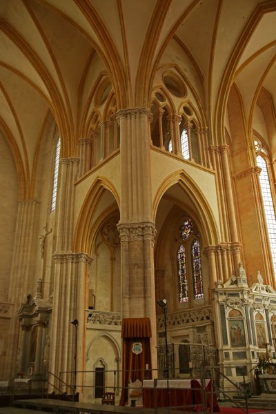 Ansicht der nordöstlichen Ecke des Chors von French School